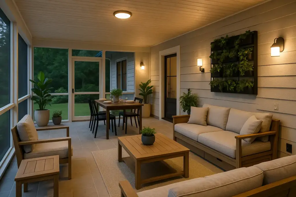 backyard screen enclosure