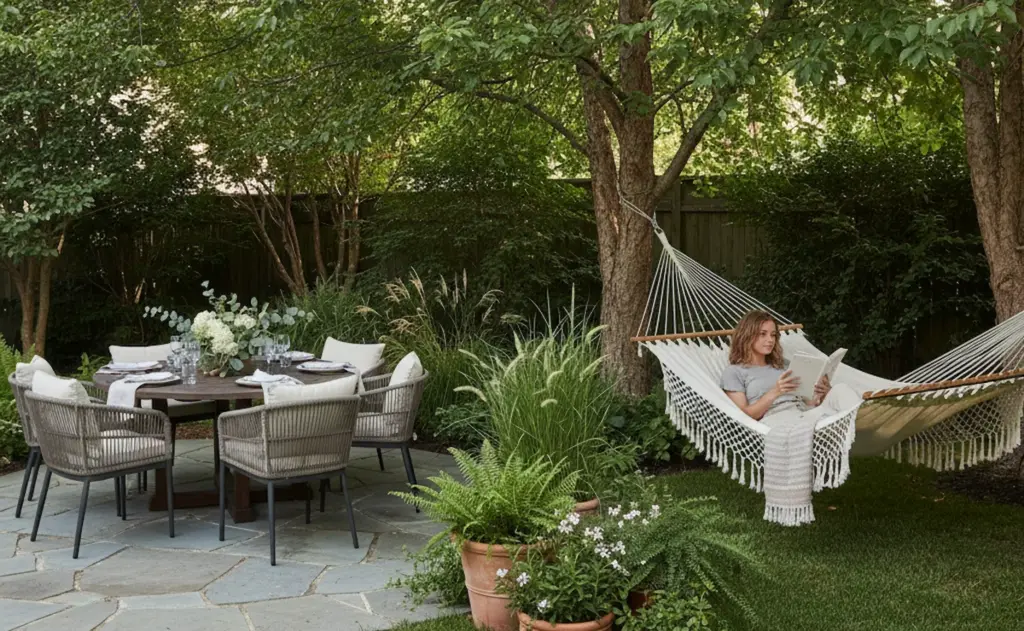Set Up Zones for Outdoor Entertaining and Downtime