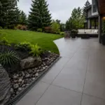 Backyard protected by proper drainage